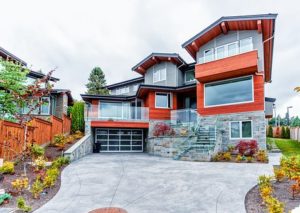 beautiful house with a garage