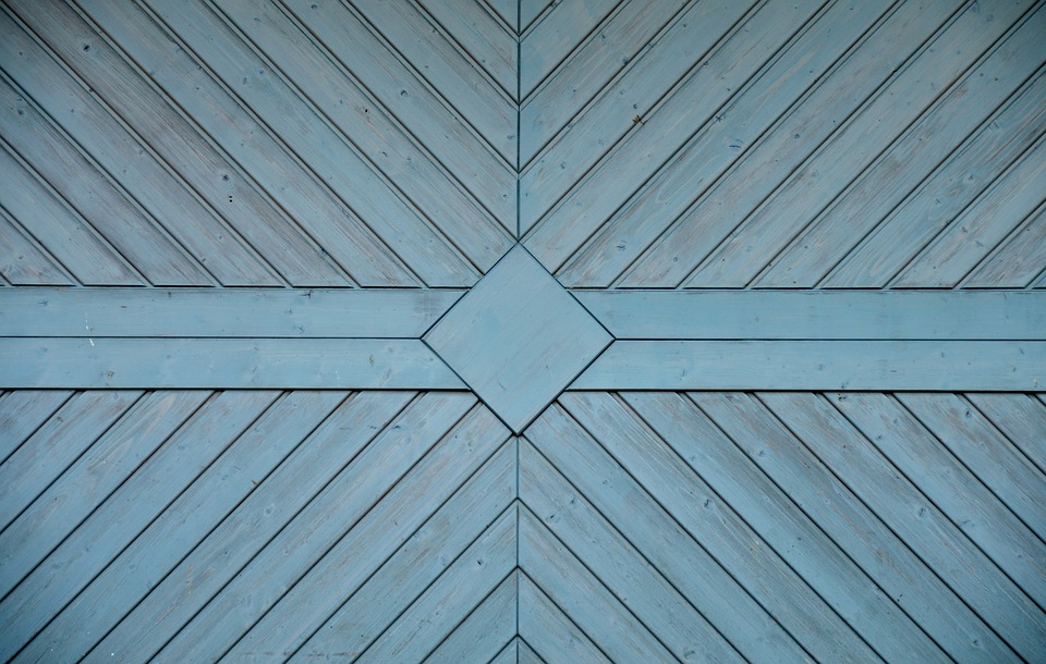 wooden garage door
